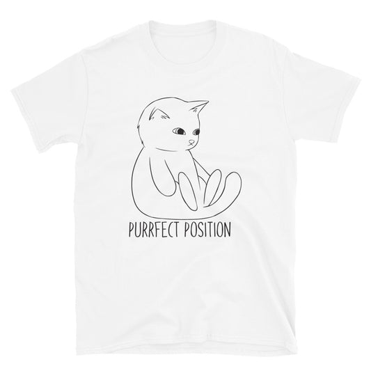 Purrfect Position Short-Sleeve Unisex T-Shirt