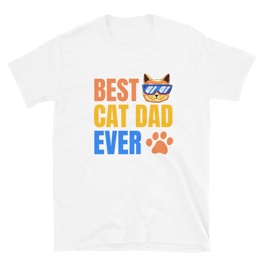 Best Cat Dad Ever Short-Sleeve Unisex T-Shirt